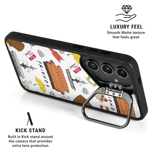 Warner Bros Classic FRIENDS Icons Galaxy S24 Plus Kickstand Case